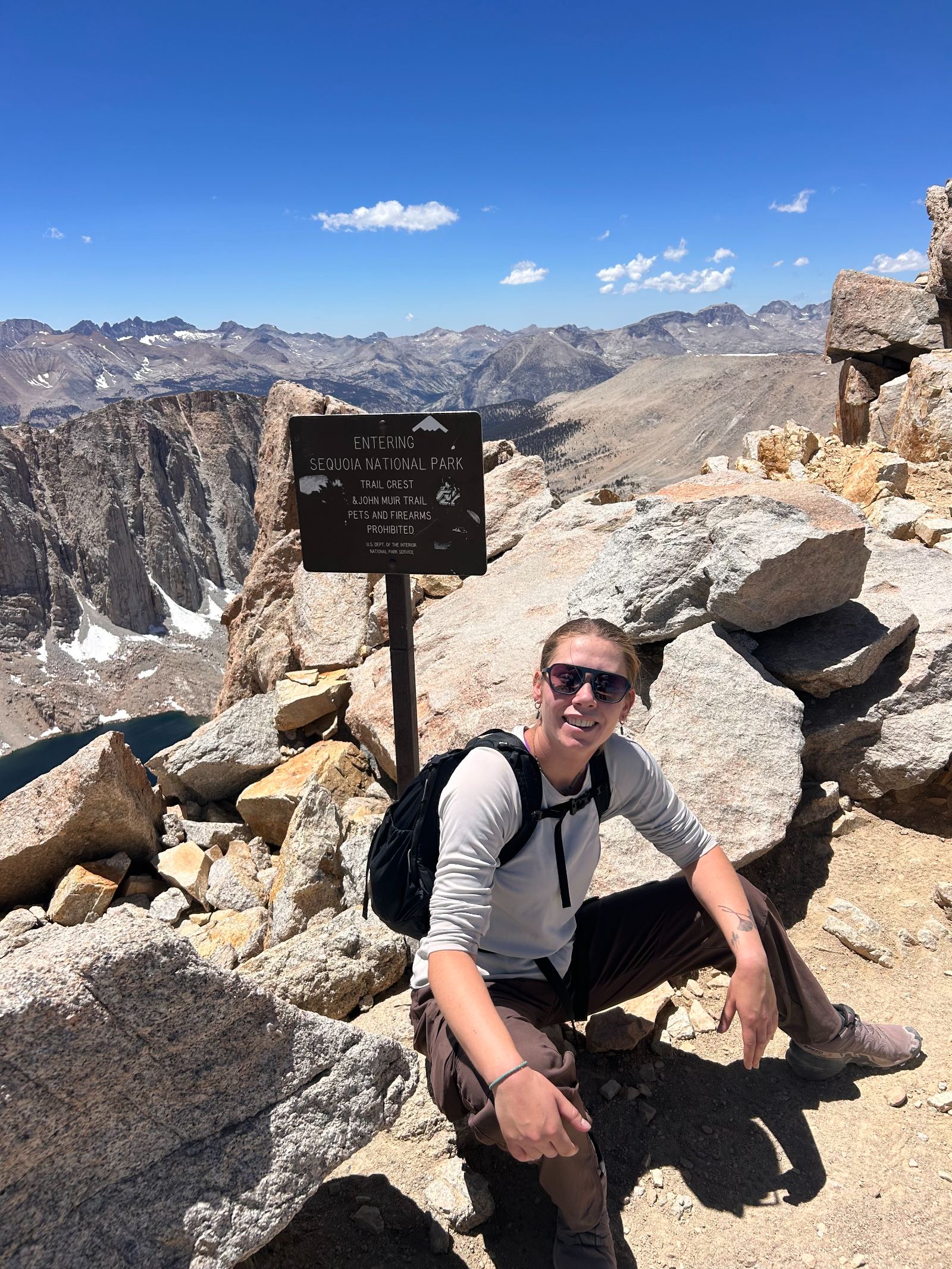 Hazel at Trail Crest, Sequoia National Park